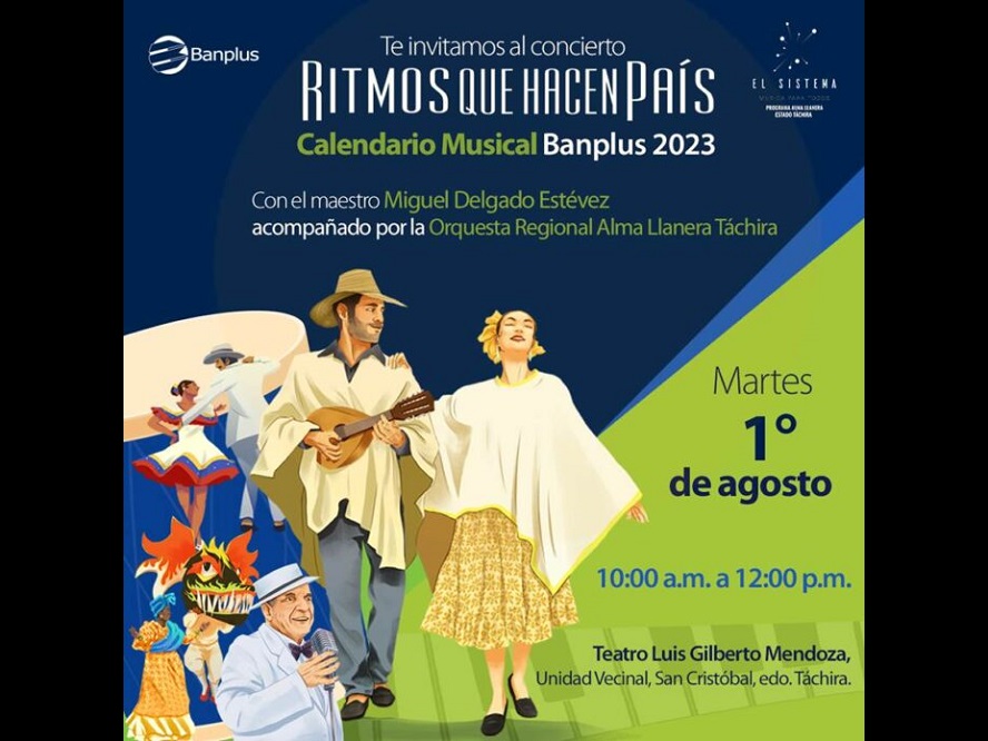 Banplus - ¡Los 'Ritmos que Hacen País’ llegan a San Cristóbal con un gran concierto! - FOTO